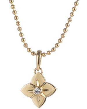 jean claude Cz Pendant Necklace - White
