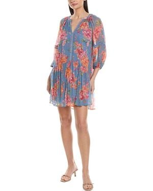 Monte and Lou Delight Mini Dress - Blue