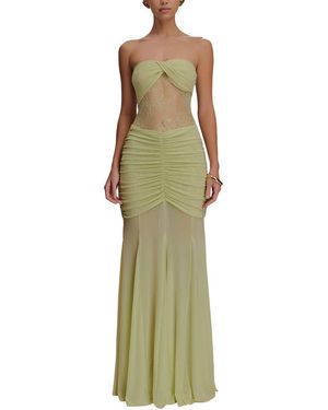 Monique Lagarde Solid Maxi Dress - Green