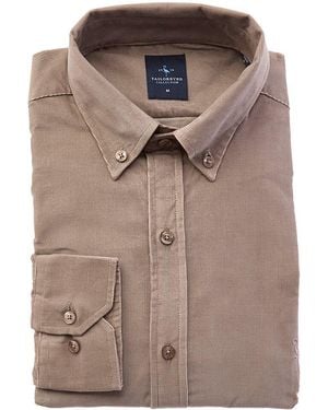 Tailorbyrd Corduroy Sport Shirt - Brown