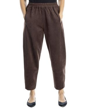 Max Studio Barrel Leg Pant - Brown