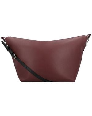 Longchamp Le Slouchy Leather Shoulder Bag - Purple