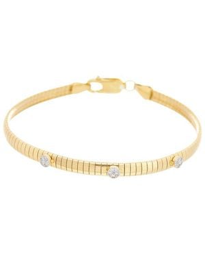 Meshmerise 18K Over 0.08 Ct. Tw. Lab-Grown Diamond Bracelet - Metallic