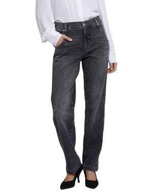 NYDJ Petite Brooke Vintage Noir Straight Leg Jean - Gray