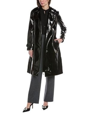Anne Klein Trench Coat - Black