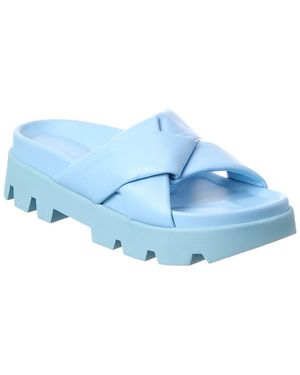 Ferragamo Air Lug Leather Sandal - Blue