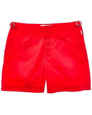 Orlebar Brown Bulldog Solid Swim Short - Red