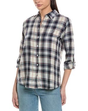 The Nu Vintage Button Front Shirt - Blue