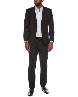 BOSS 2Pc Huge Wool-Blend Suit - Black