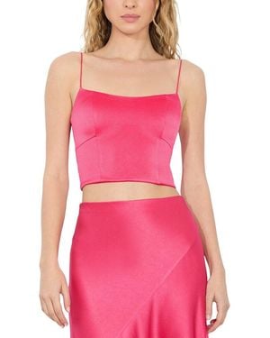 Alice + Olivia Saylor Bustier Cami Top - Pink