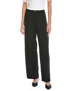 Vince Drop Waist Pleated Trouser - Black