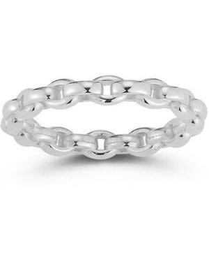Chloe and Madison Link Chain Ring - White