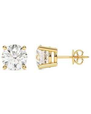 Lab Grown Diamonds 14K 4.00 Ct. Tw. Lab-Grown Diamond Earrings - Metallic