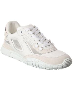 Dior Tech Mesh & Leather Trainer - White