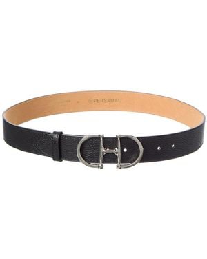 Persaman New York Jackie Leather Belt - Black