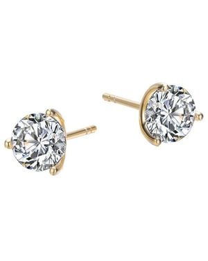 Genevive Jewelry Stud Earrings - White