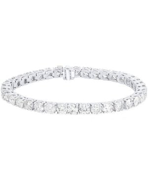 Diana M. Jewels 18K 10.00 Ct. Tw. Diamond Tennis Bracelet - White