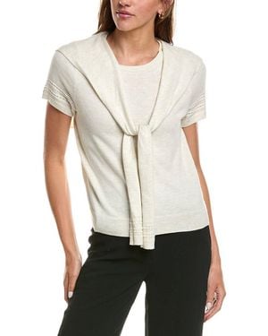 NIC+ZOE Piazza Over The Shoulder Jumper - White