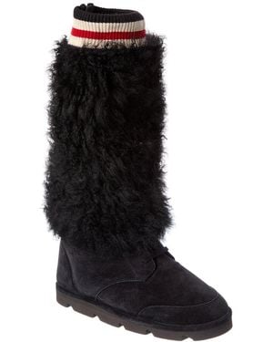 Brunello Cucinelli Leather Boot - Black