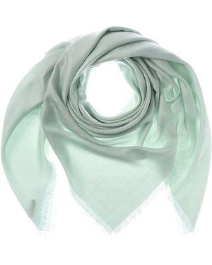Jimmy Choo Silk & Wool-Blend Scarf - Green