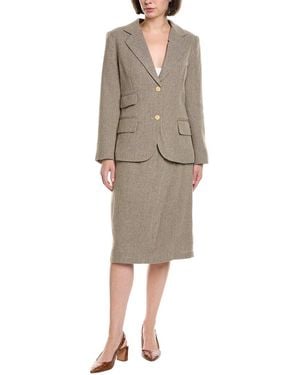 Pascale La Mode 2Pc Skirt Suit - Natural