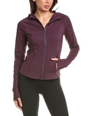 Beyond Yoga Pacer Fleece Full Zip Jacket - Purple