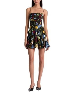 Alice + Olivia Ginny Spaghetti Strap Fitted Top - Black