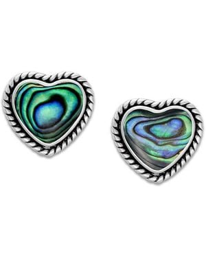 Samuel B. Abalone Earrings - Blue