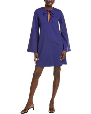 Susana Monaco Bell Keyhole Tie Dress - Blue