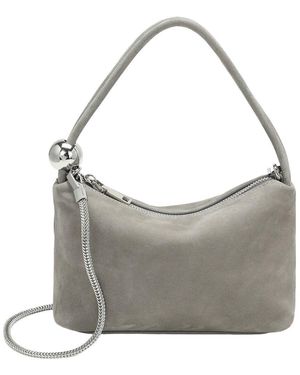 Tiffany & Fred Paris Tiffany And Fred Paris Mini Suede Leather Shoulder Bag - Grey