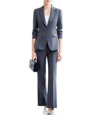 Bossy Chic Blazer & Pant Set - Blue