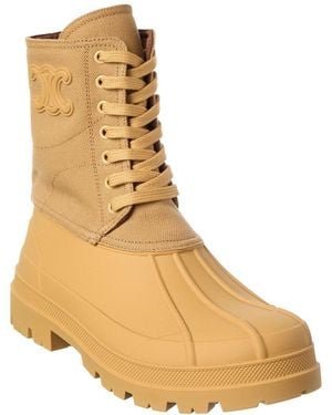 Celine Riley Canvas Boot - Natural