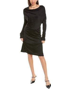 Helmut Lang Cowl Mini Dress - Black