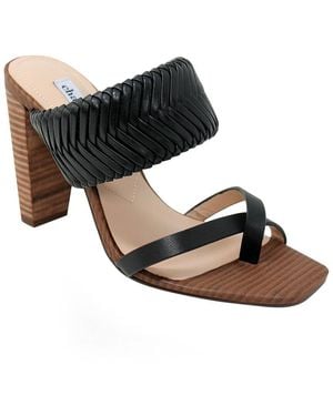 Charles David Horatio Leather Sandal - Black