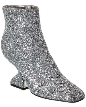 Ferragamo Sal 85 Glitter Bootie - Gray