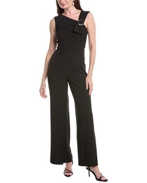 Adrianna Papell Knit Crepe Jumpsuit - Black