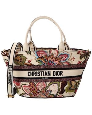 Dior Hat Canvas Basket Bag - Metallic