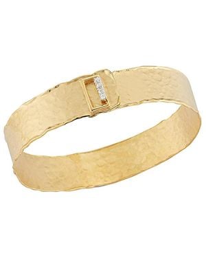 Reiss 14K 0.16 Ct. Tw. Diamond Cuff Bracelet - Metallic