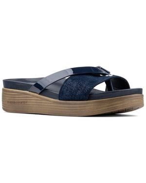 Donald J Pliner Farrah Leather Sandal - Blue