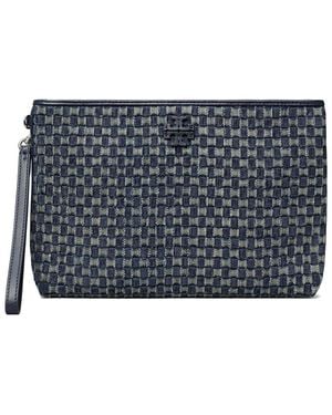 Tory Burch Thea Denim Pouch - Gray