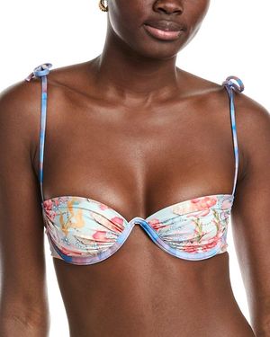 Agua Bendita Donna Underwire Bandeau Top - Brown