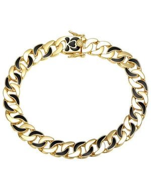 Genevive Jewelry Rachel Glauber 14K Plated Link Chain Bracelet - Metallic