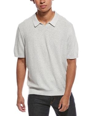 Tommy Bahama Capri Cove Linen-Blend Polo Sweater - Gray