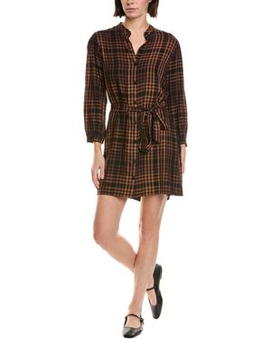 Bella Dahl Puff Sleeve Shirtdress - Brown