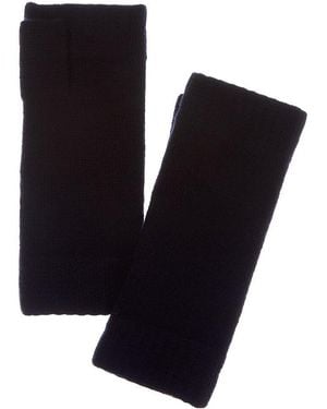 N.Peal Cashmere Cashmere Fingerless Gloves - Blue