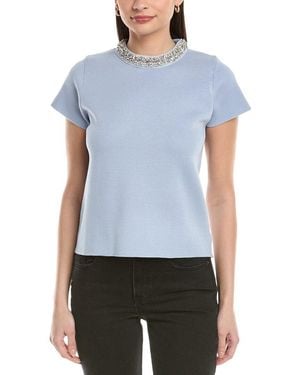 To My Lovers Embellished Top - Blue