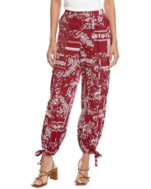 Cinq À Sept Bandana Military Twill Zola Pant - Red