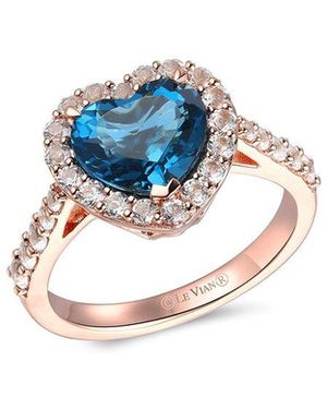 Le Vian Tranquility 14K Rose 2.84 Ct. Tw. Gemstone Cocktail Ring - Blue