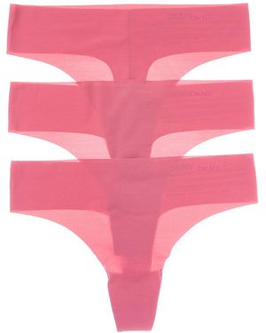 DKNY 3Pk Litewear Cut Anywhere Thong - Pink