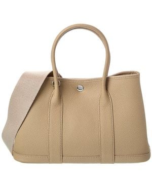 Tiffany & Fred Paris Top-Grain Leather Satchel - Natural